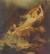 Rembrandt van rijn The abduction of Proserpina oil